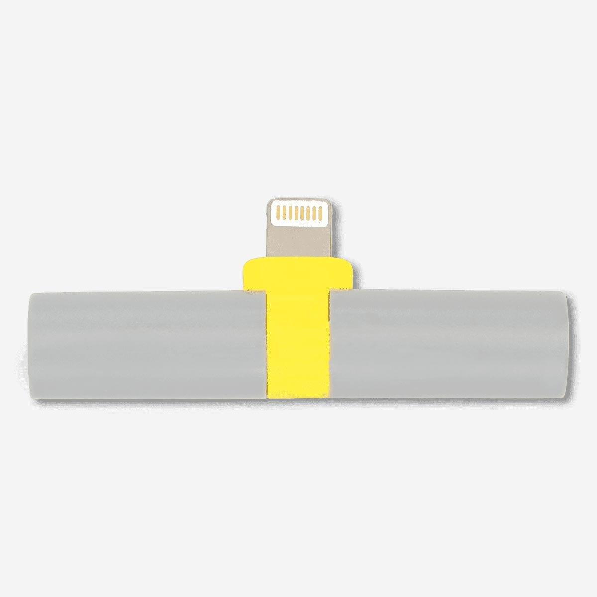 Iphones 2-in-1 adapter.