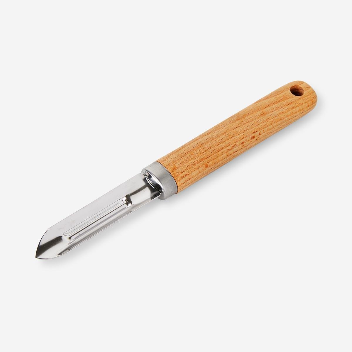 Silver stainless steel potato peeler