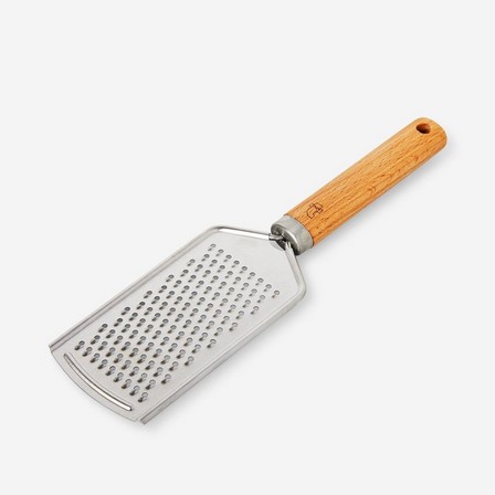 Stainless steel fine grater.