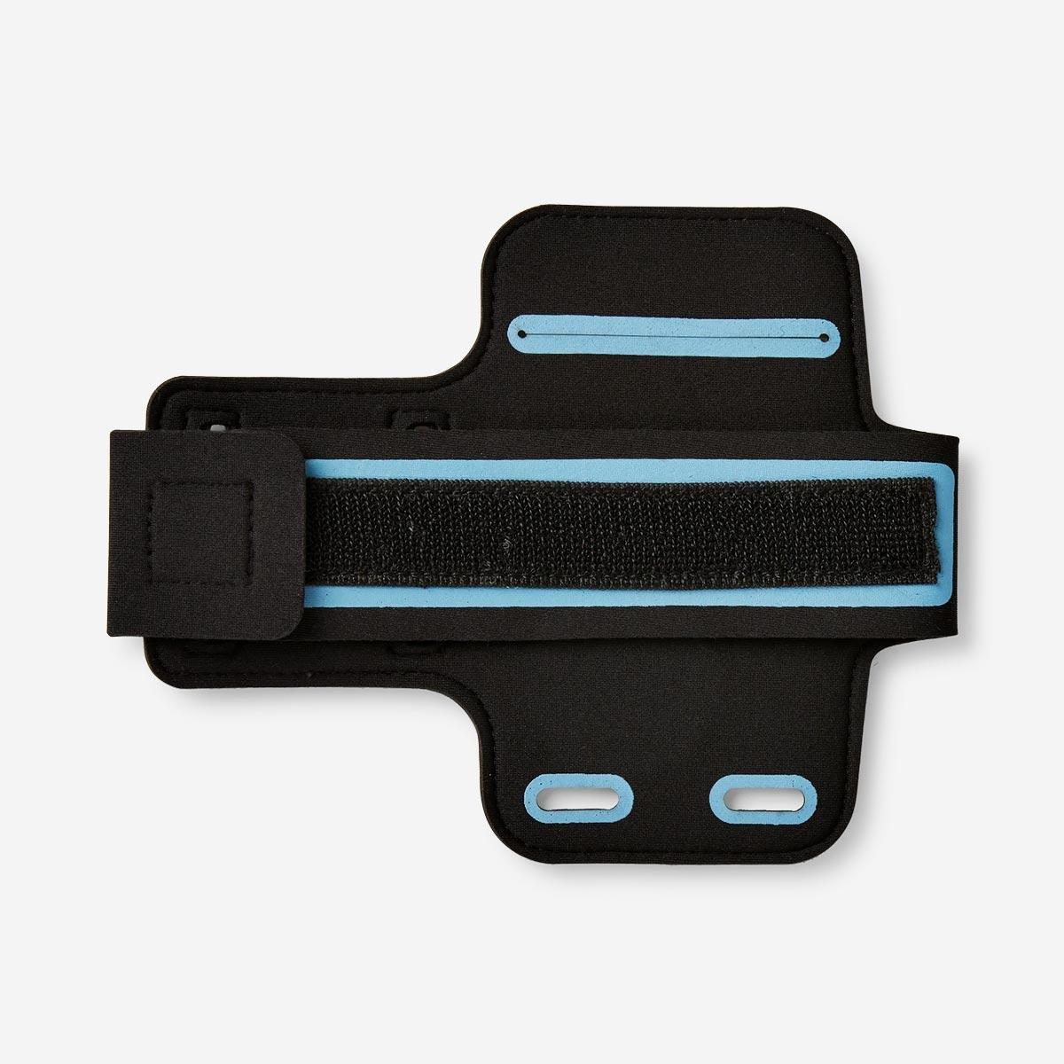 Grey smartphone running armband