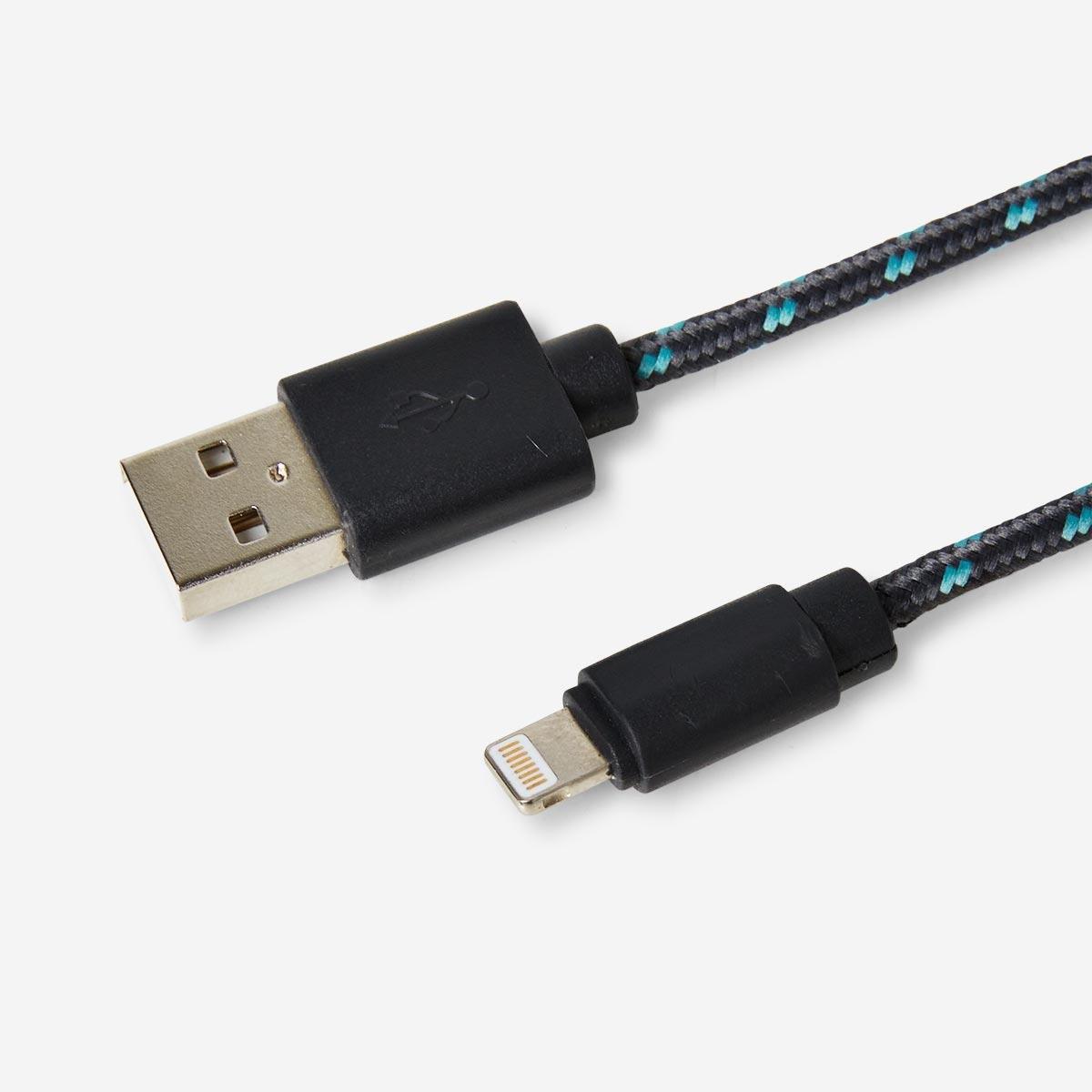 Black iPhone charging cable