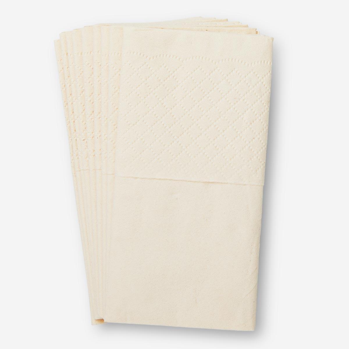 Beige Unbleached biodegradable handkerchief