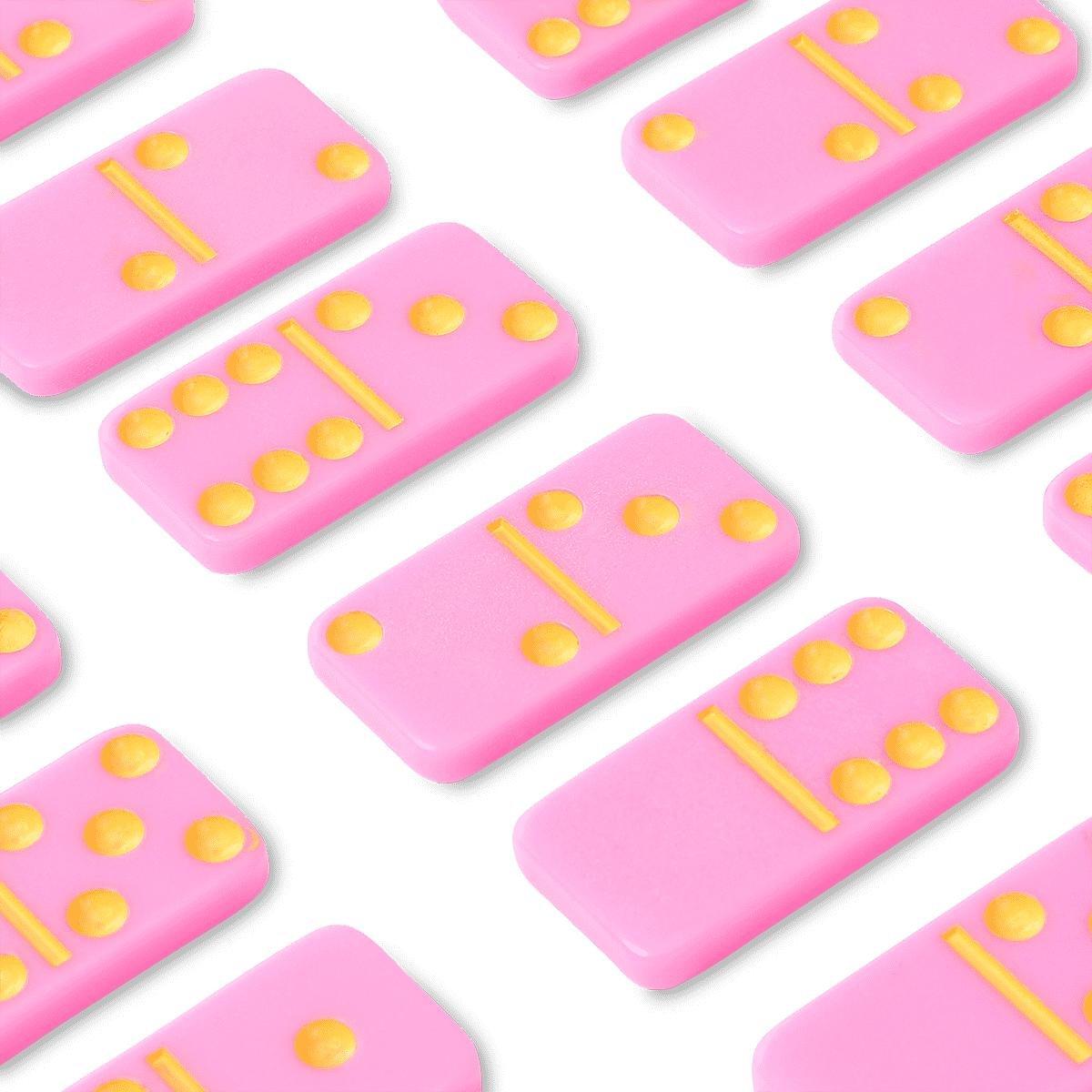 Pink domino game