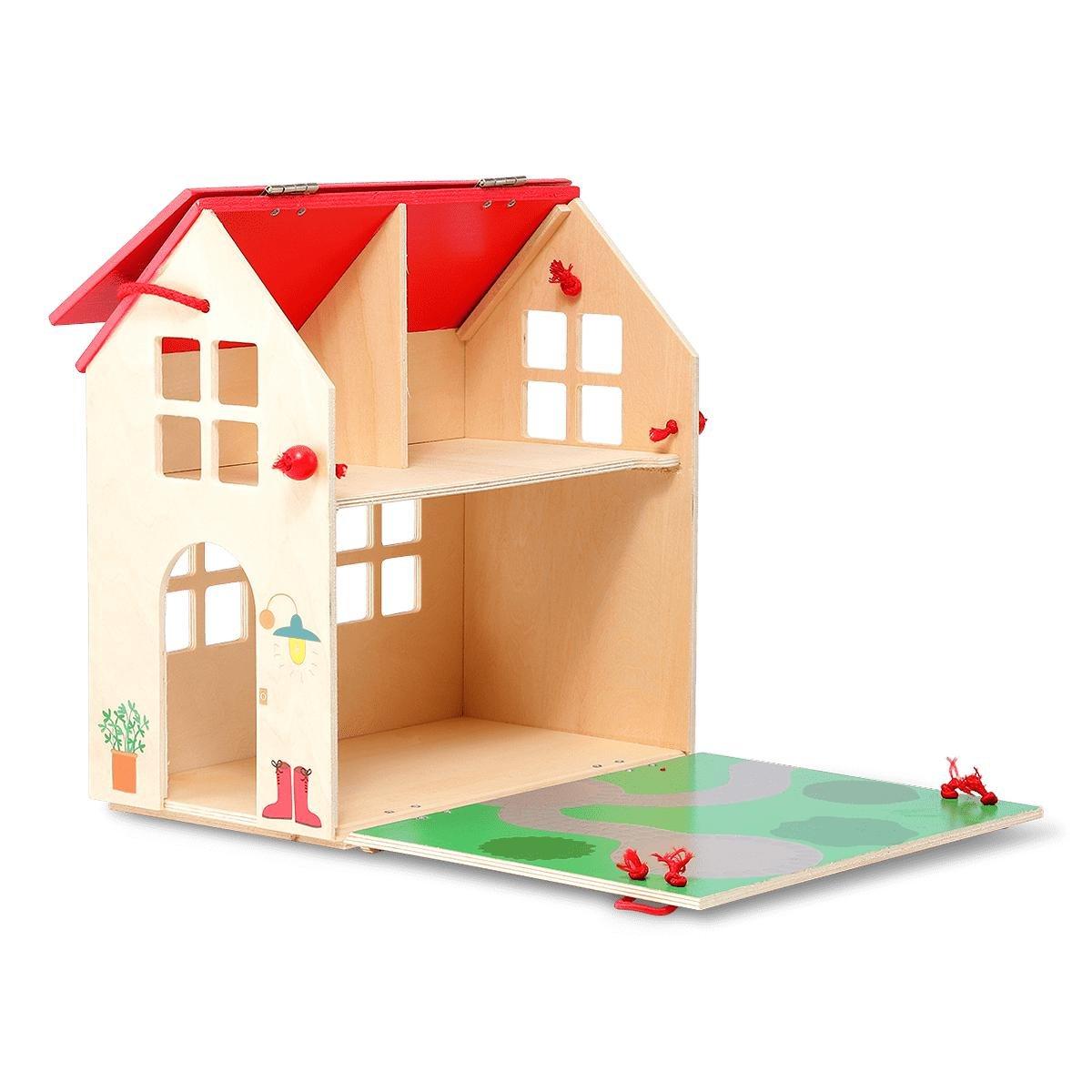 Multicolour Wooden Dollhouse
