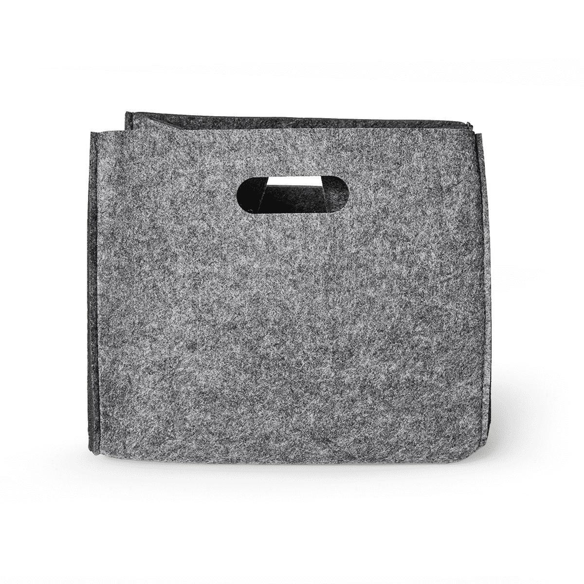 Grey storage basket