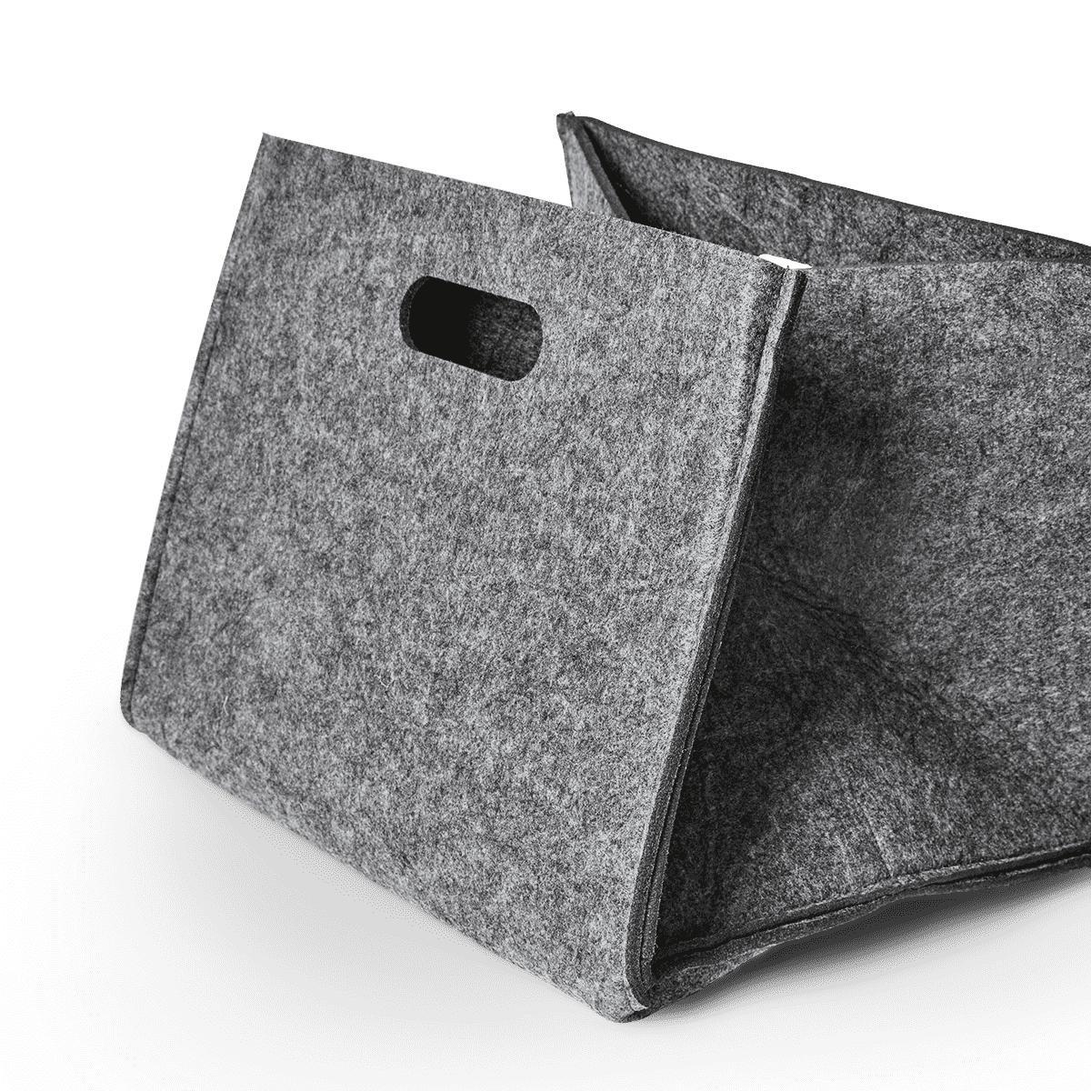 Grey storage basket