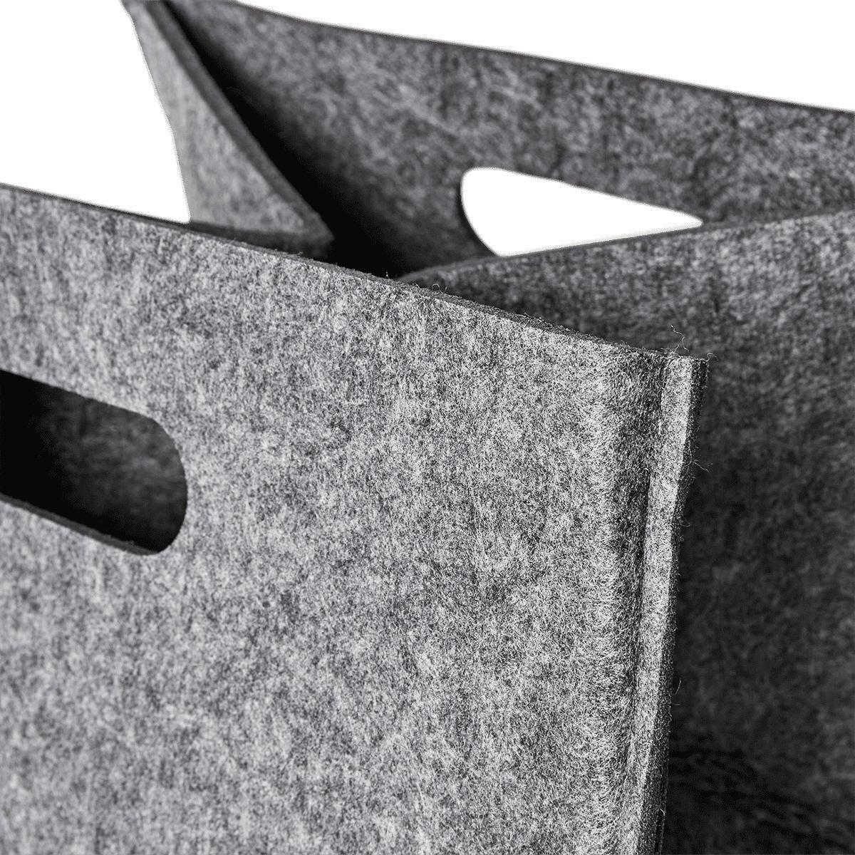 Grey storage basket