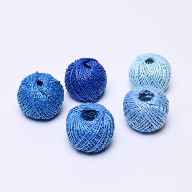 Blue cotton thread