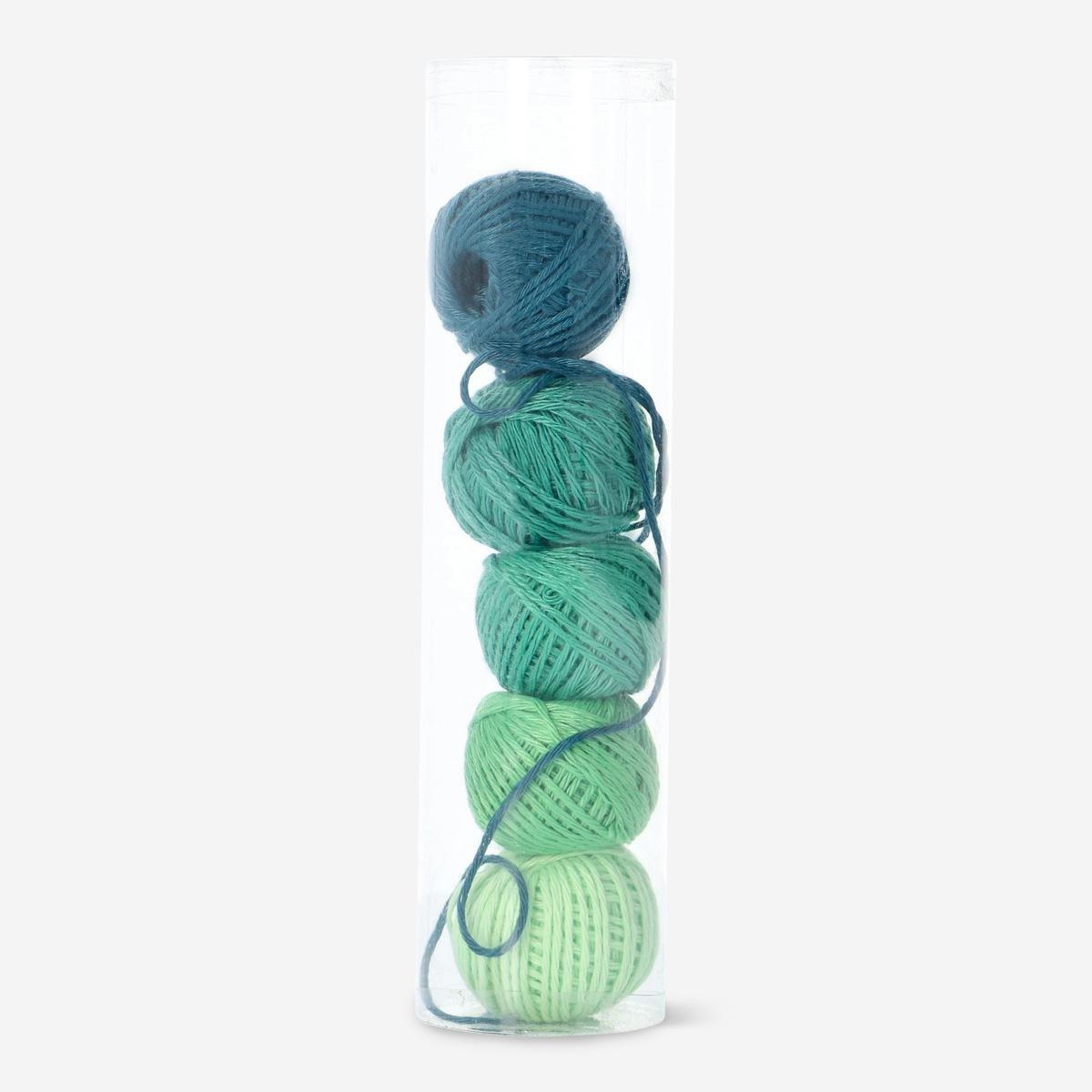 Green cotton thread