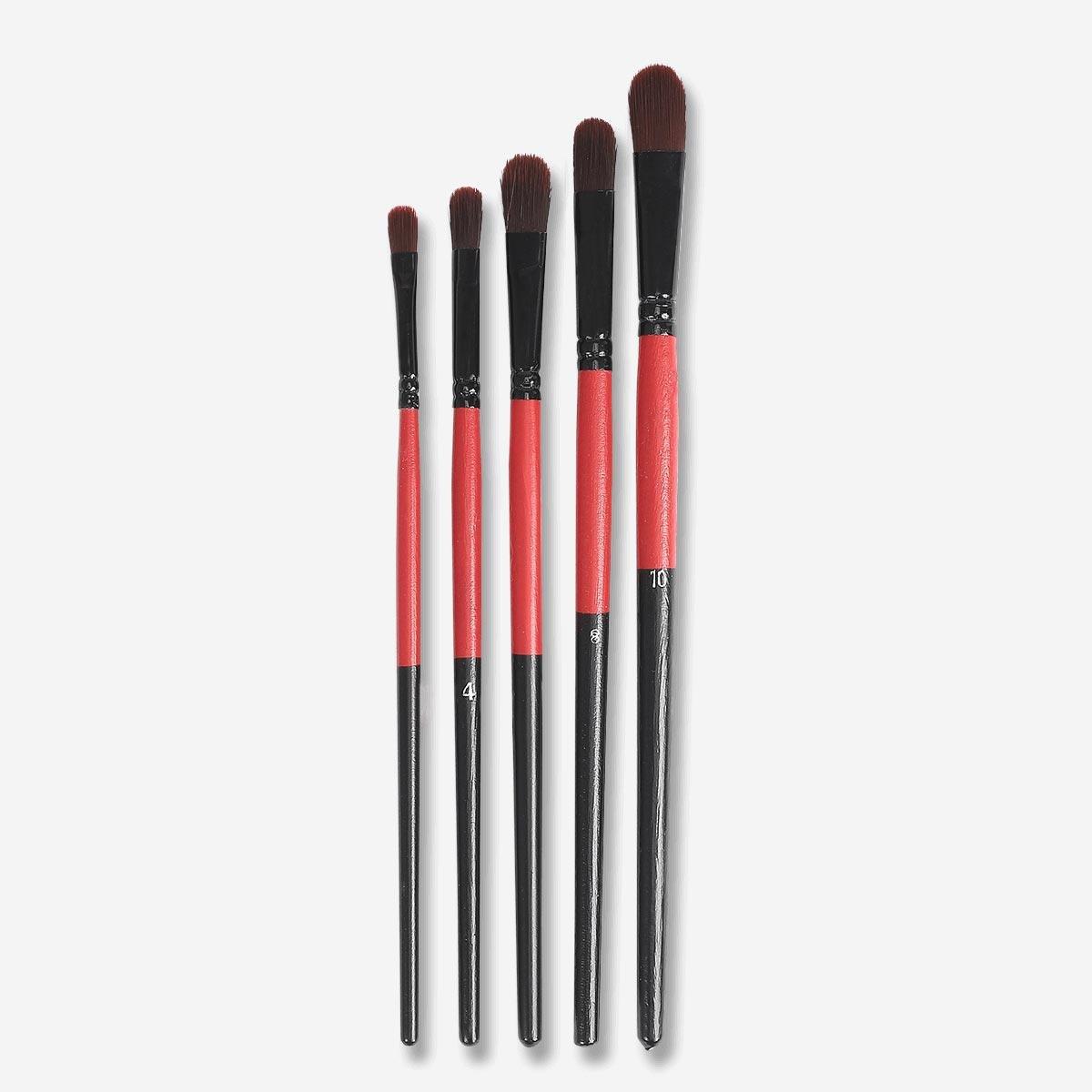 Red Hobby paint brushes