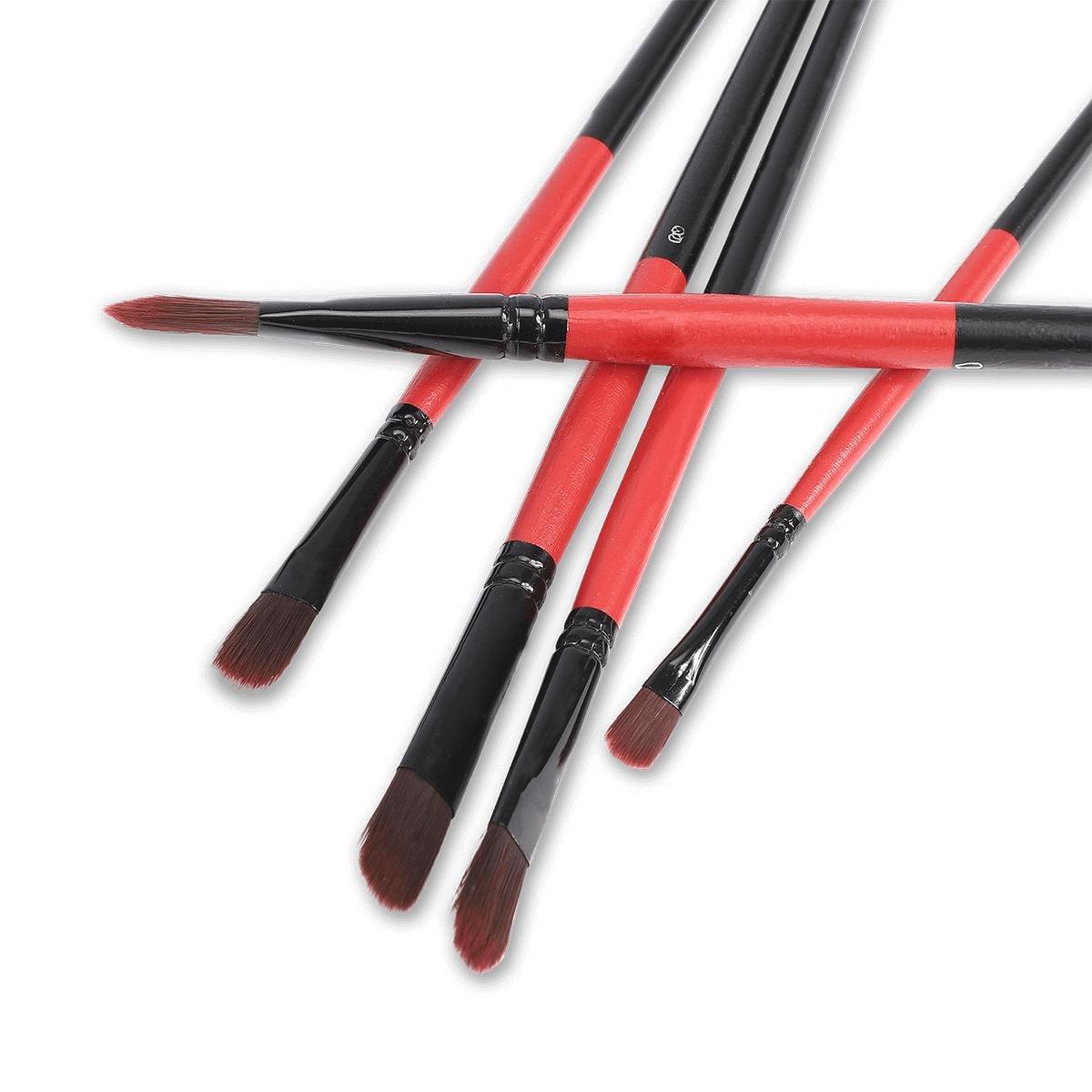 Red Hobby paint brushes