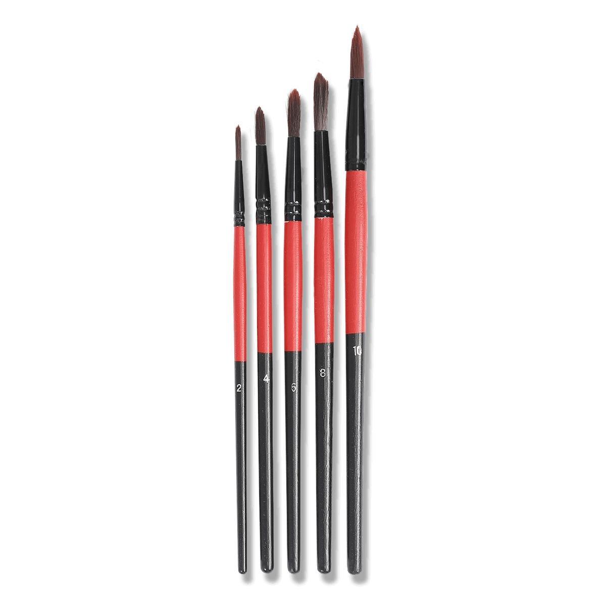 Red Hobby paint brushes