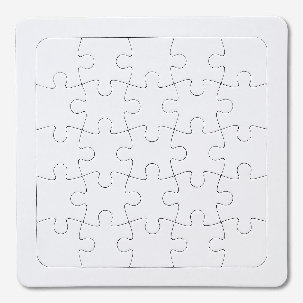 White plain diy puzzle