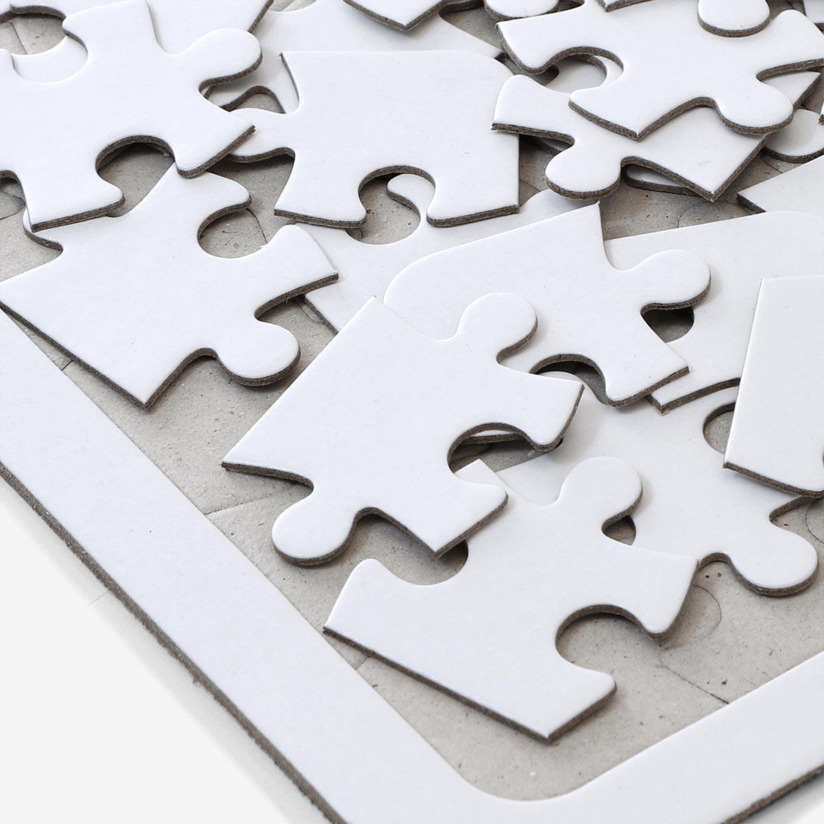 White plain diy puzzle