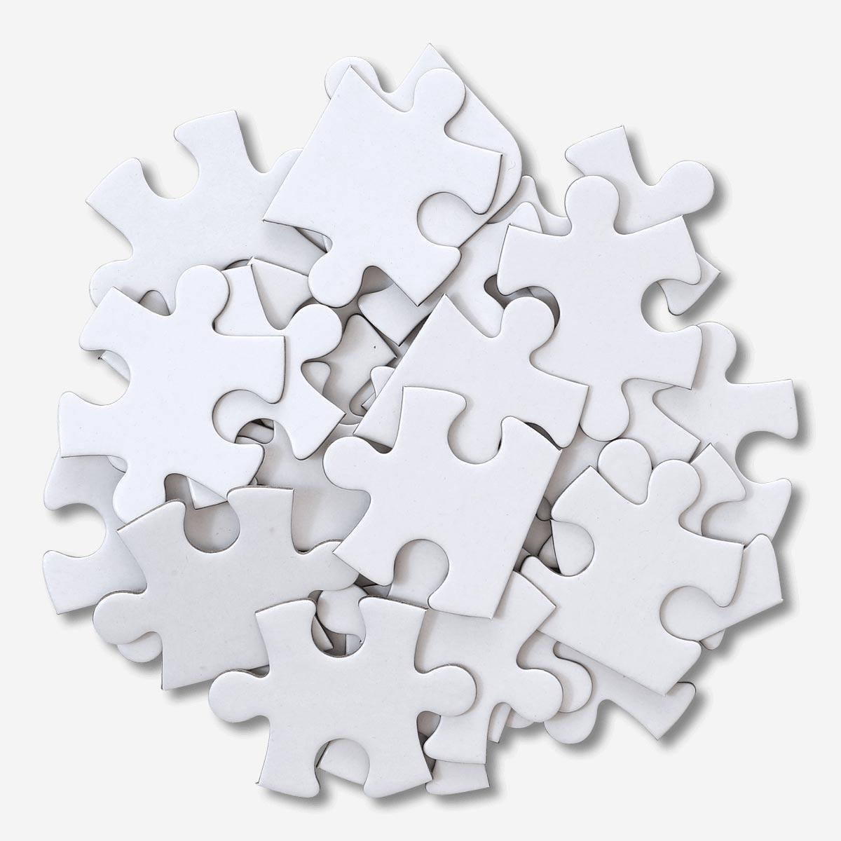 White plain diy puzzle