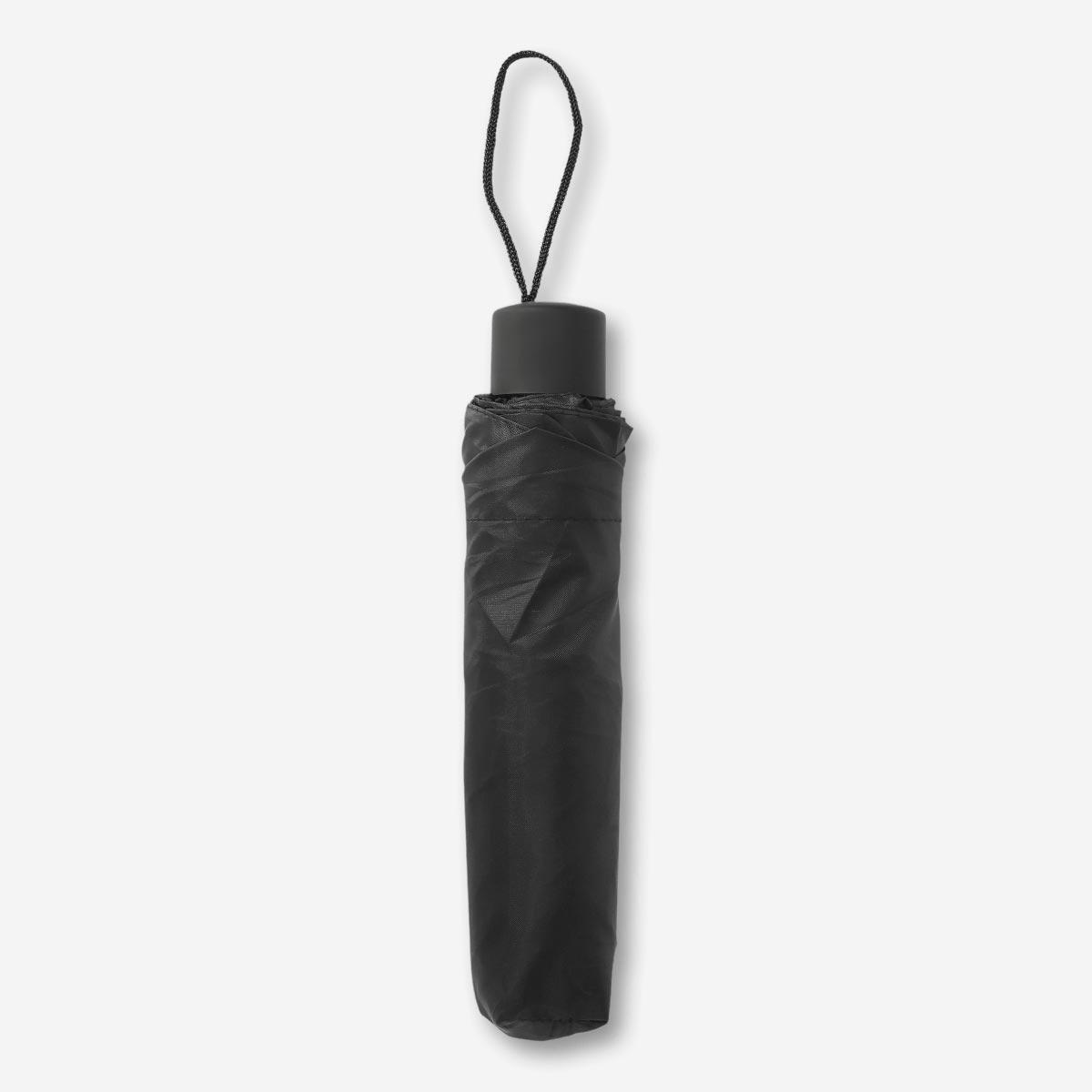 Black folds up umbrella