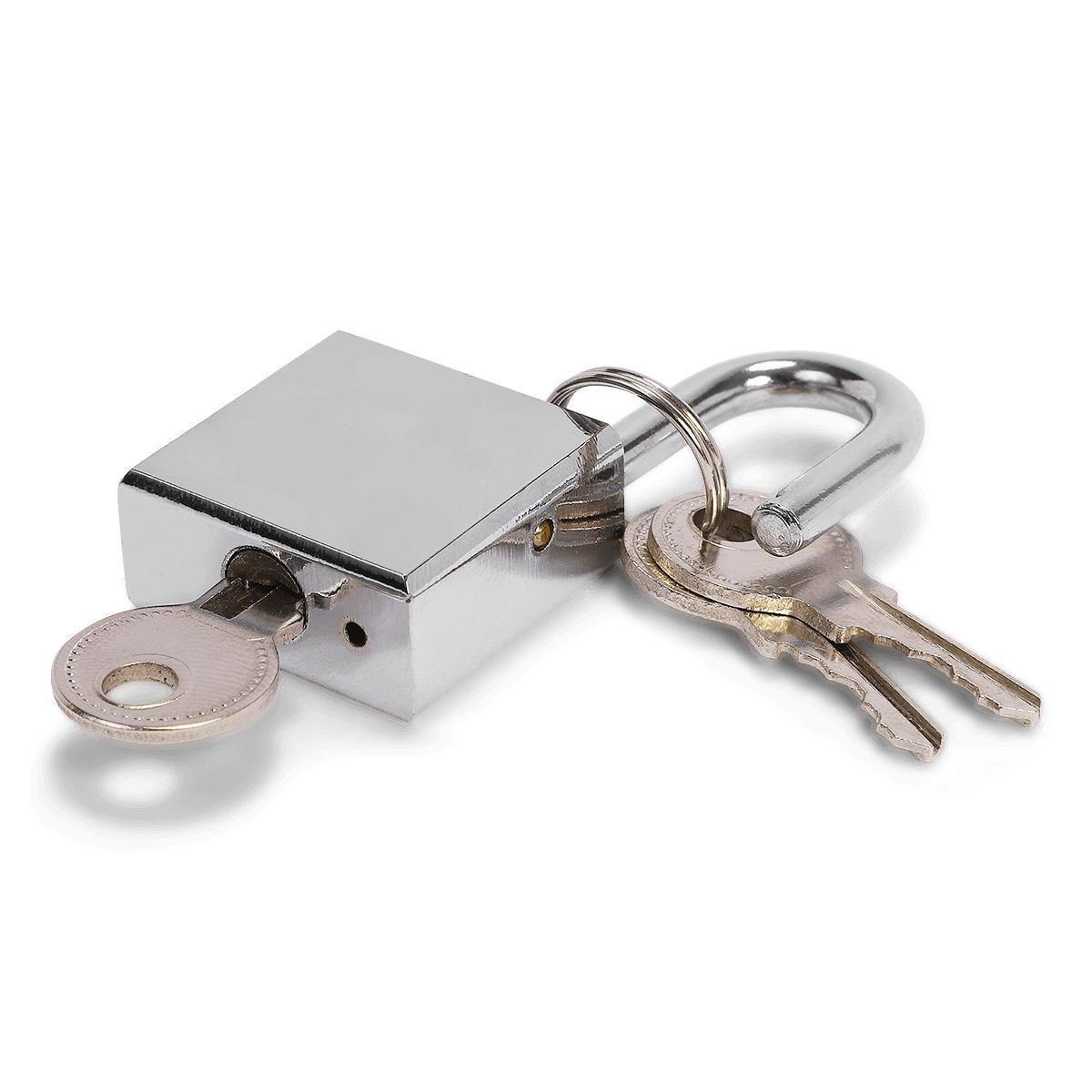 Silver Padlock with Keys. 2 Cm