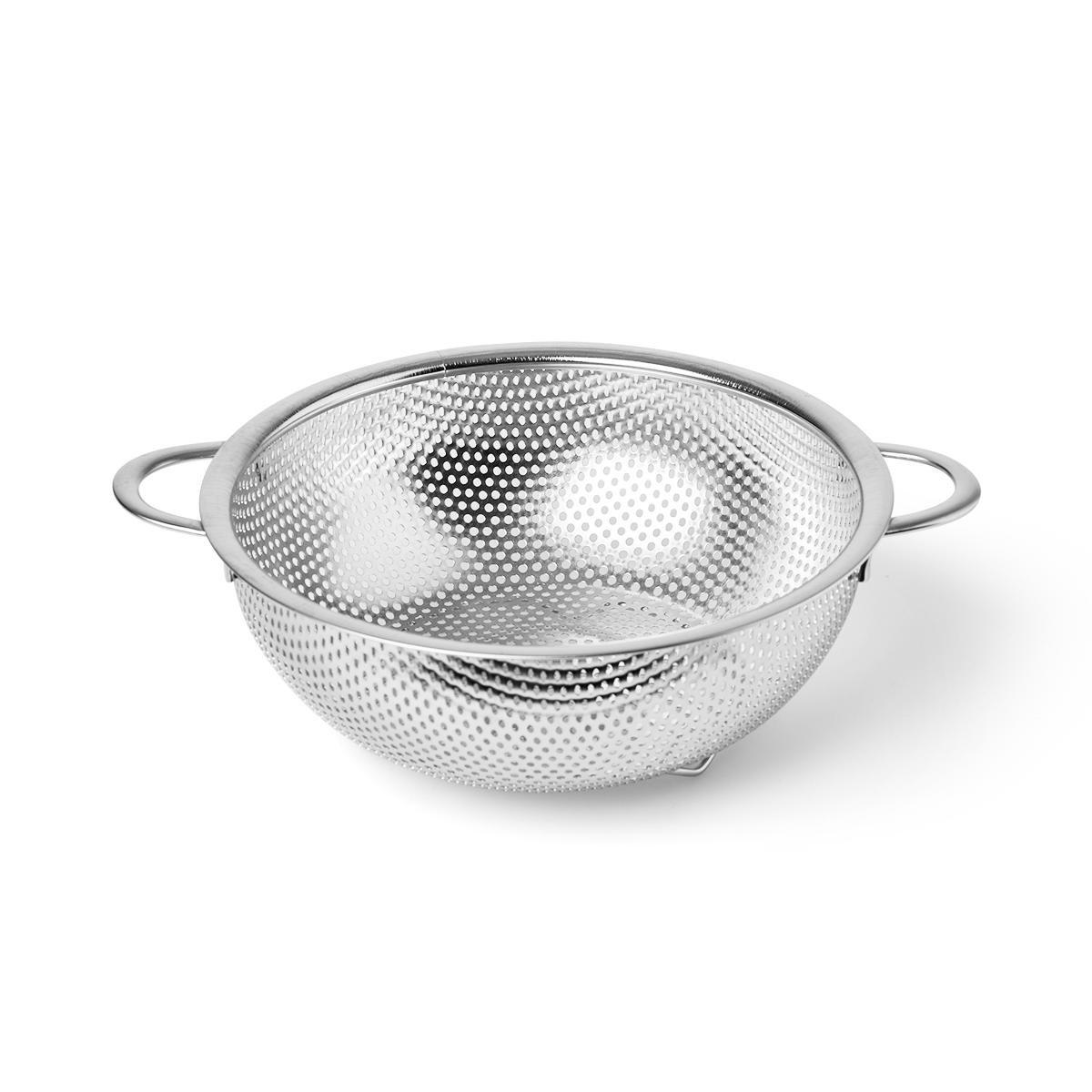 Stainless steel colander. 19 cm