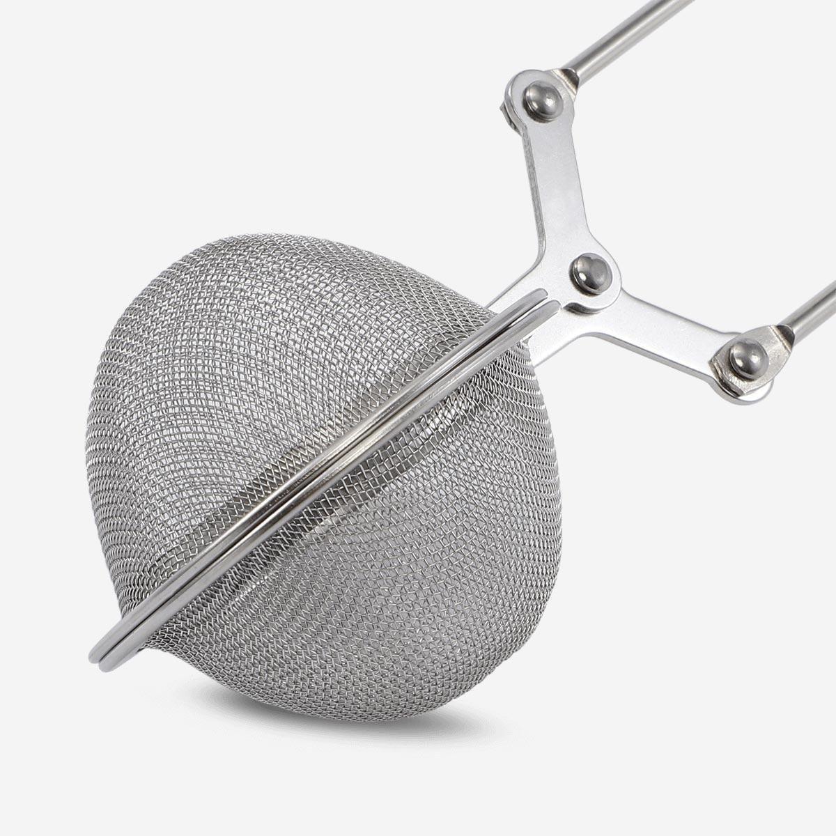 Silver stainless steal tea strainer