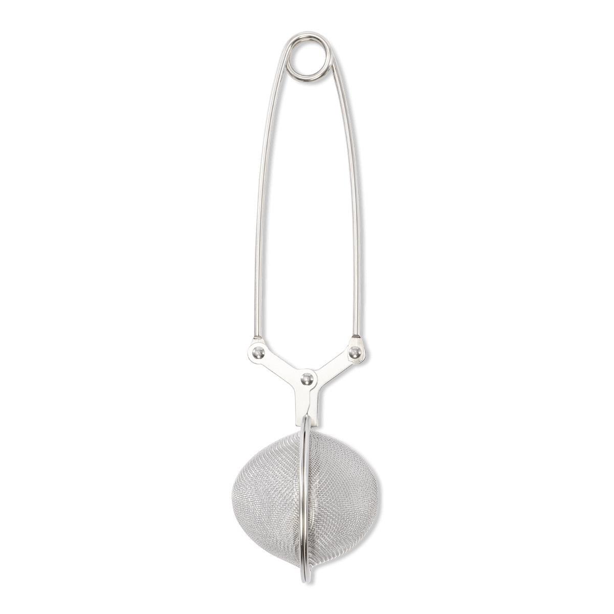 Silver stainless steal tea strainer
