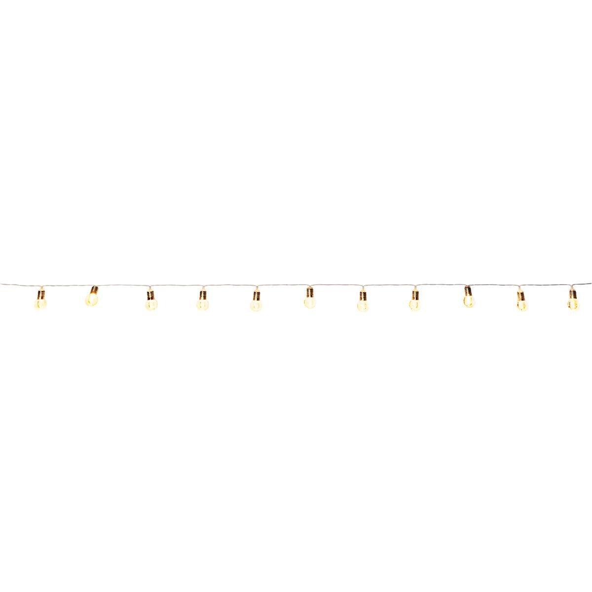 WHITE      String lights suitable for outdoor use. 390 cm