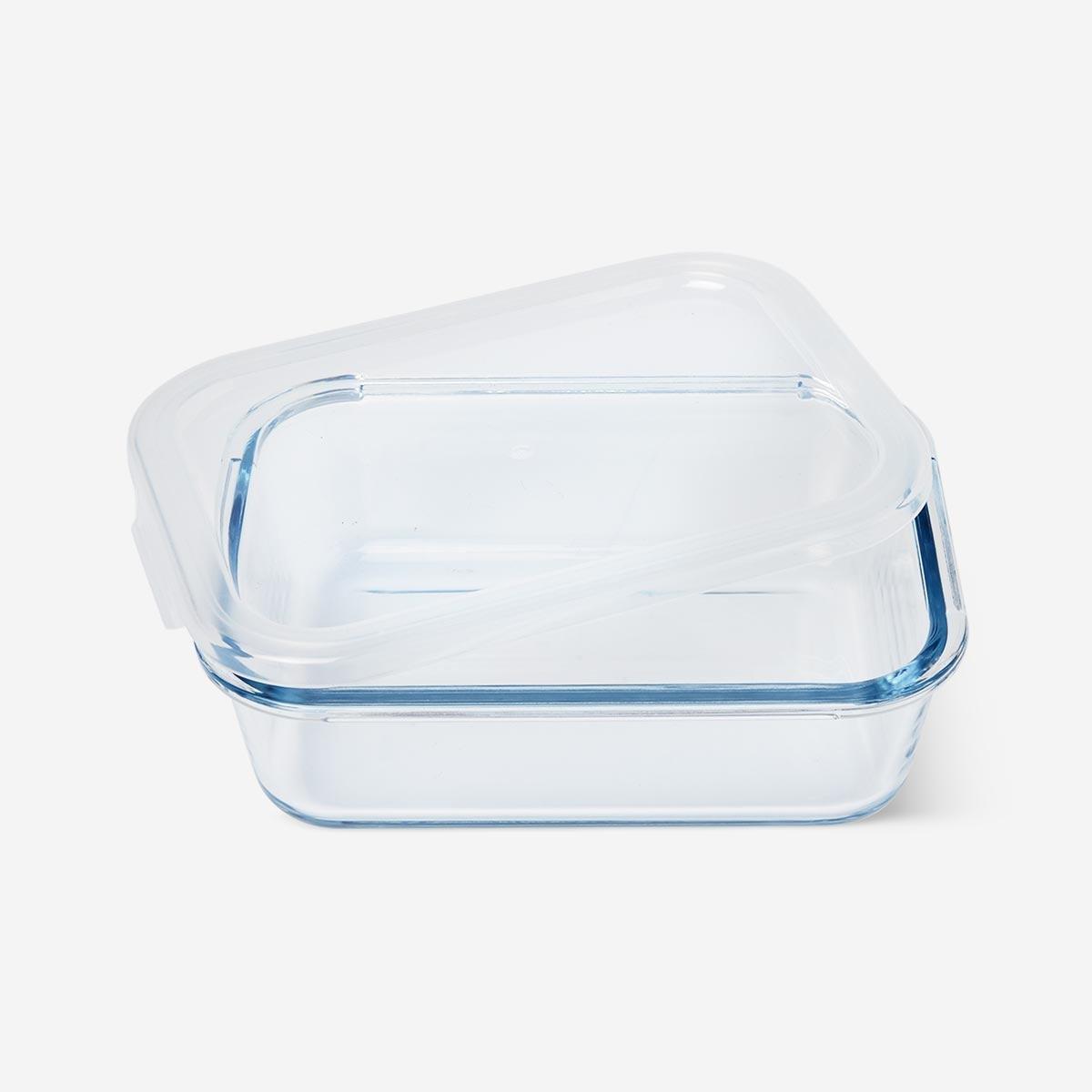 White transparent Lunch box. Large