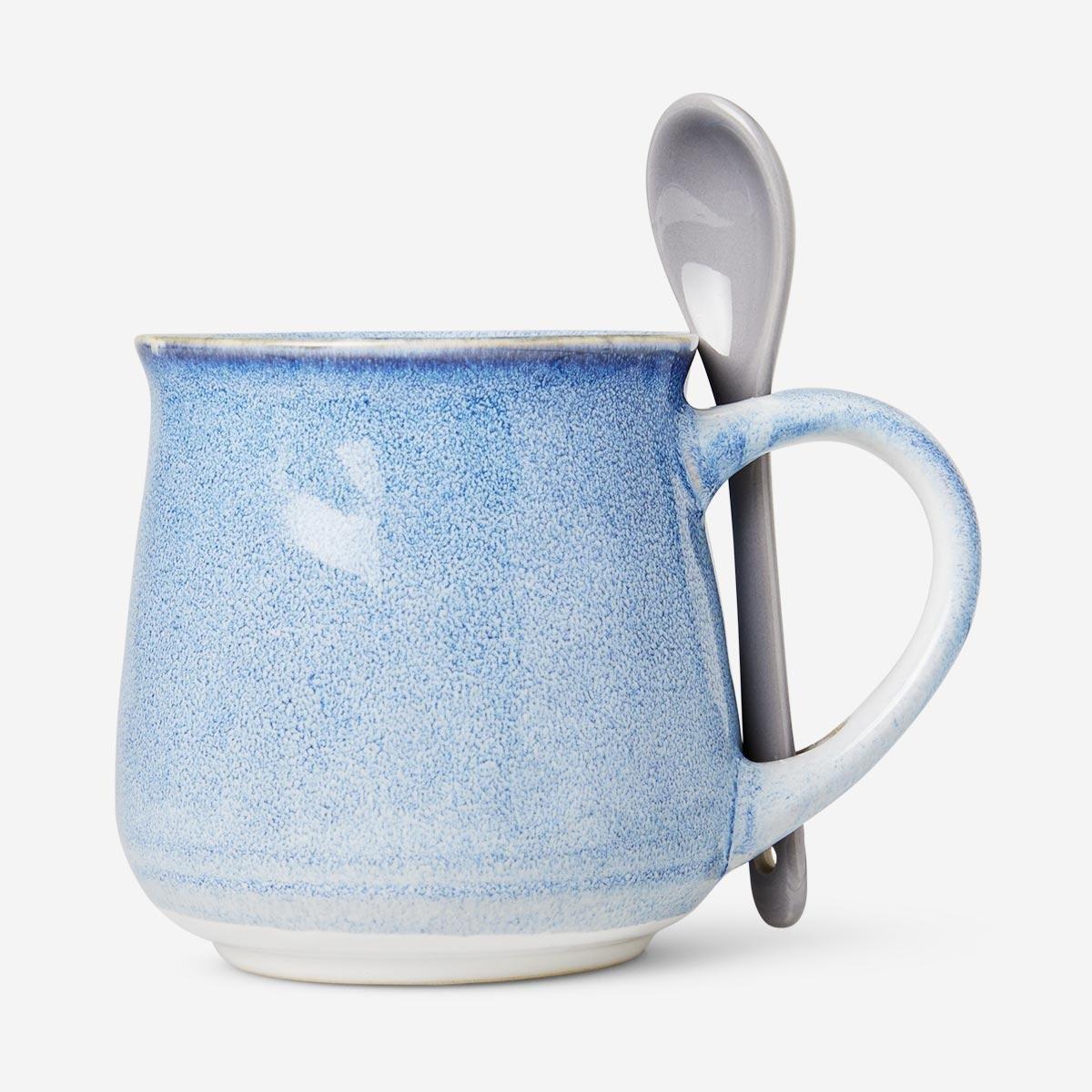 Blue ceramic mug