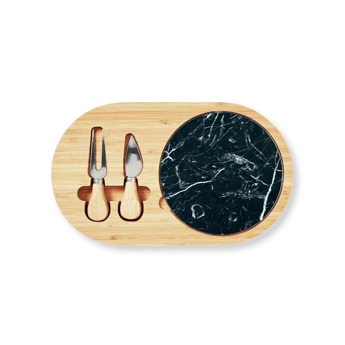 Multicolour bamboo serving set
