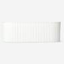 White ribbed plastic box cable hider