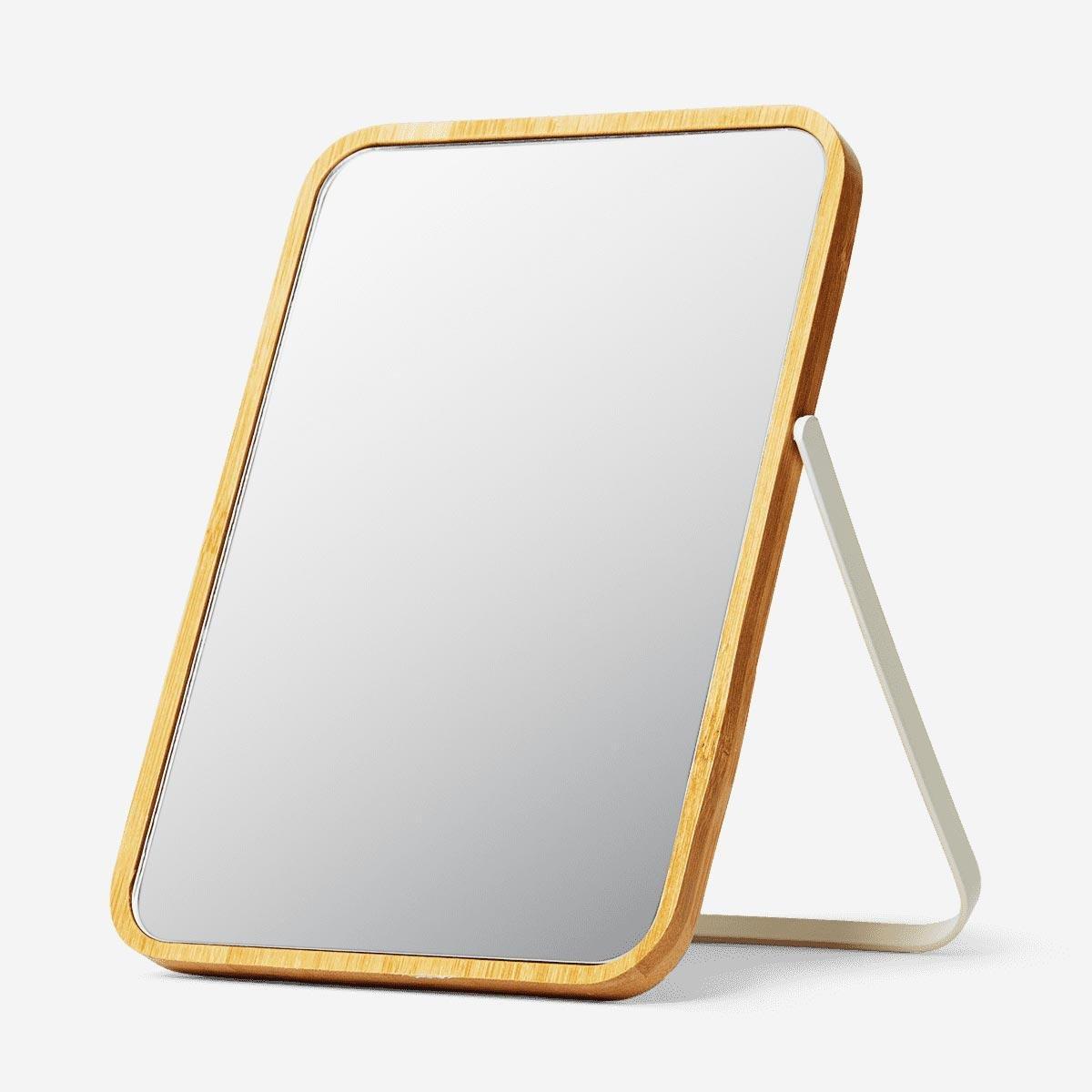 Bamboo rim mirror 26 cm