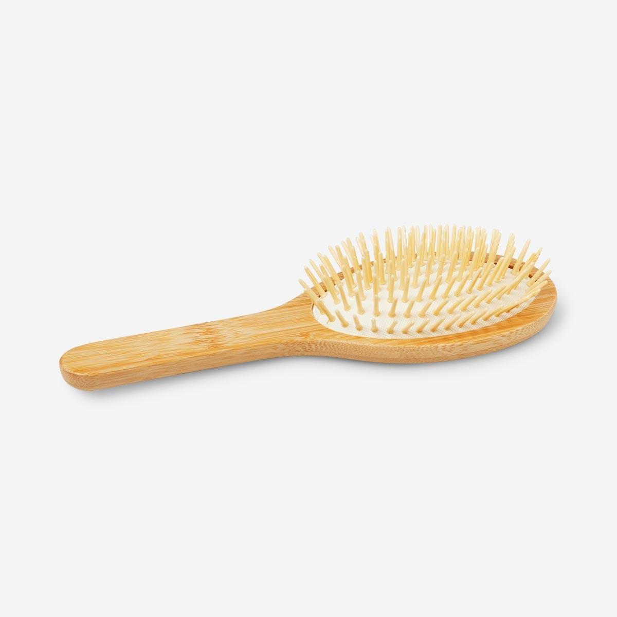 Brown Bamboo oval hairbrush