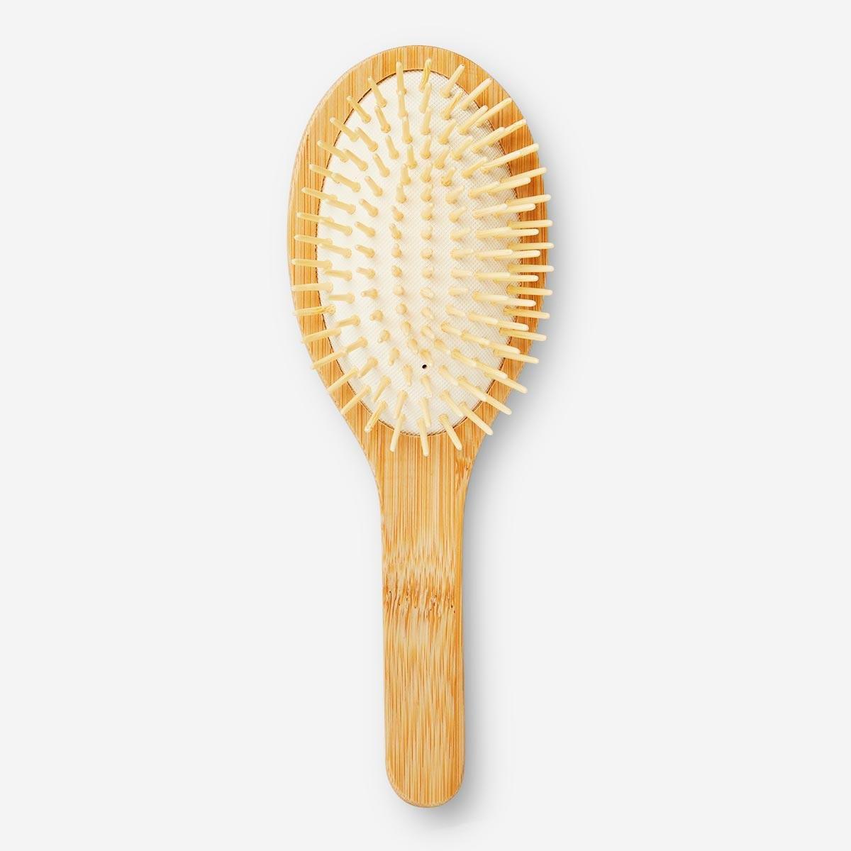 Brown Bamboo oval hairbrush