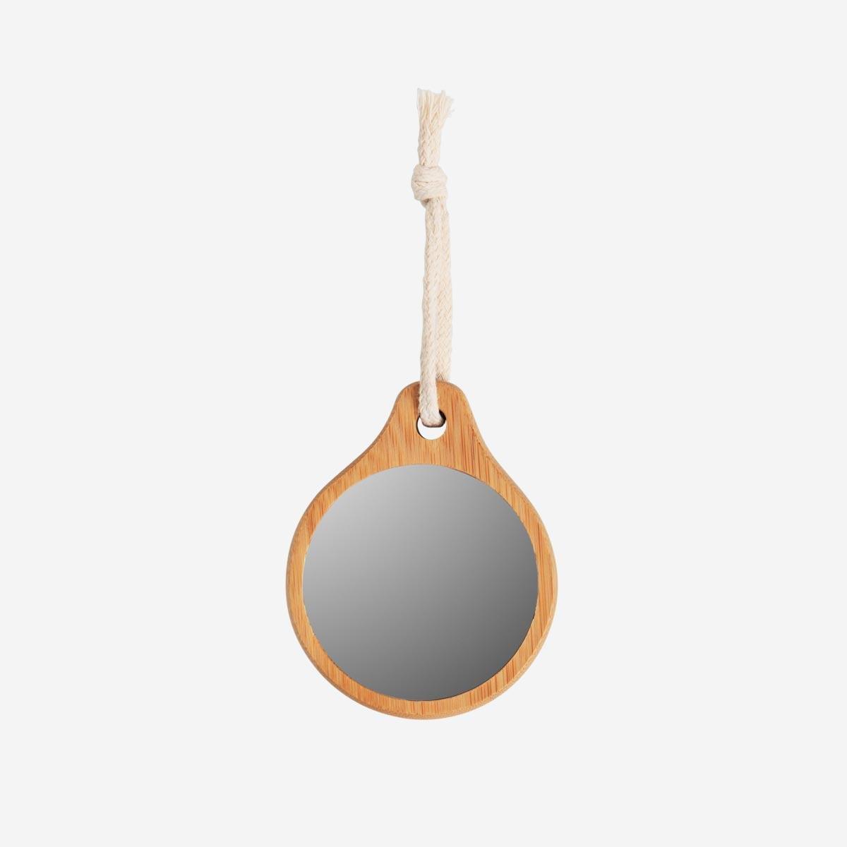 Bamboo pocket mirror