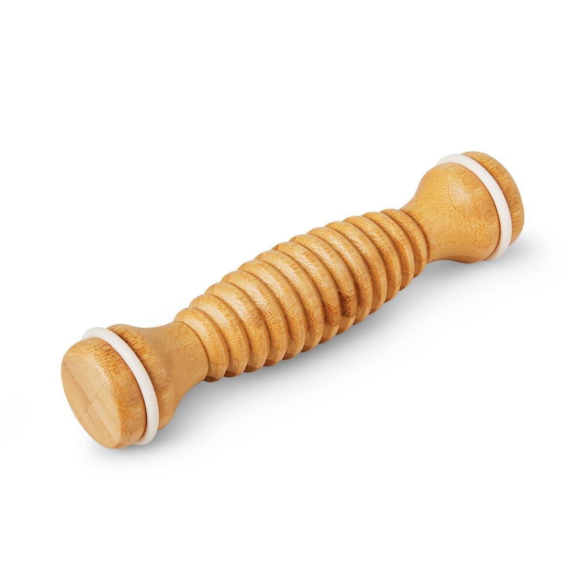 Multicolour bamboo massage roller
