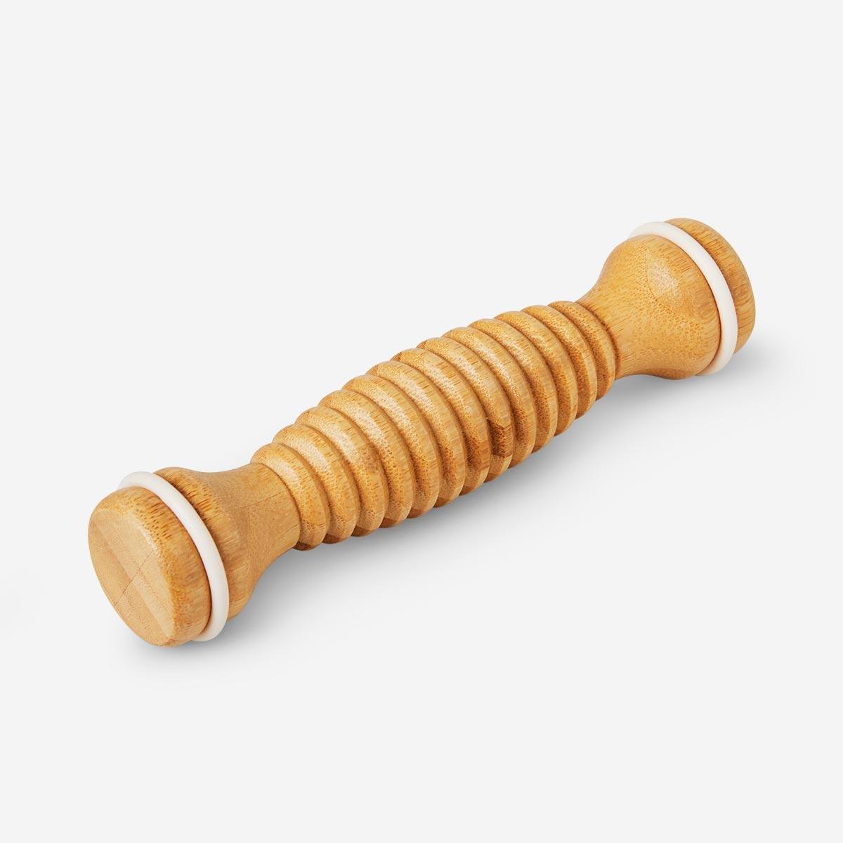 Multicolour bamboo massage roller