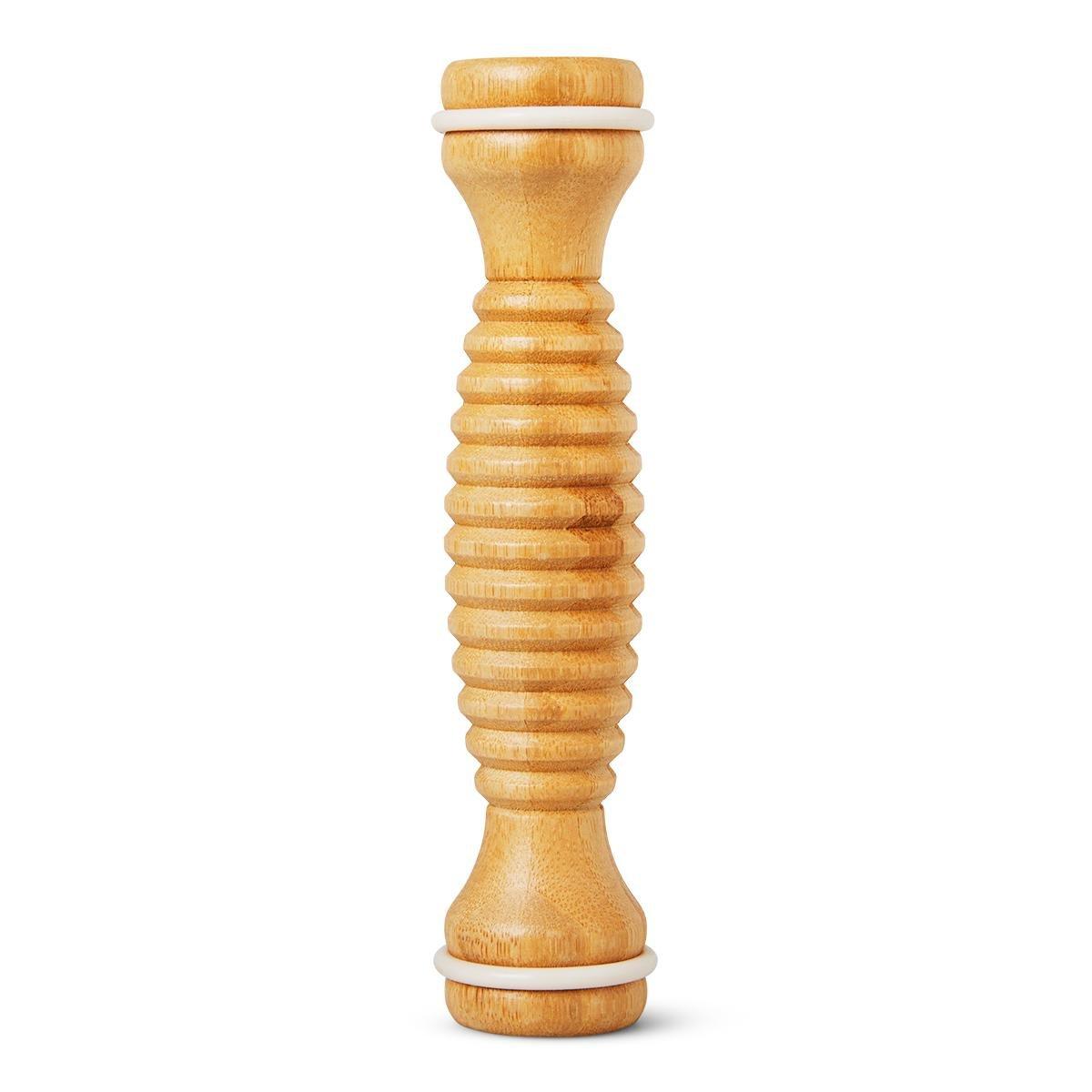 Multicolour bamboo massage roller