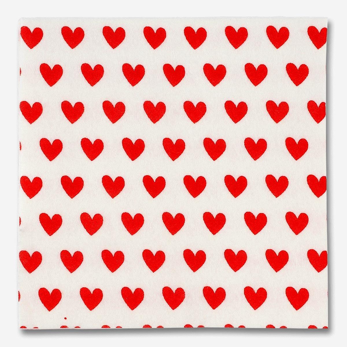 Multicolour Heart shaped kitchen cloths