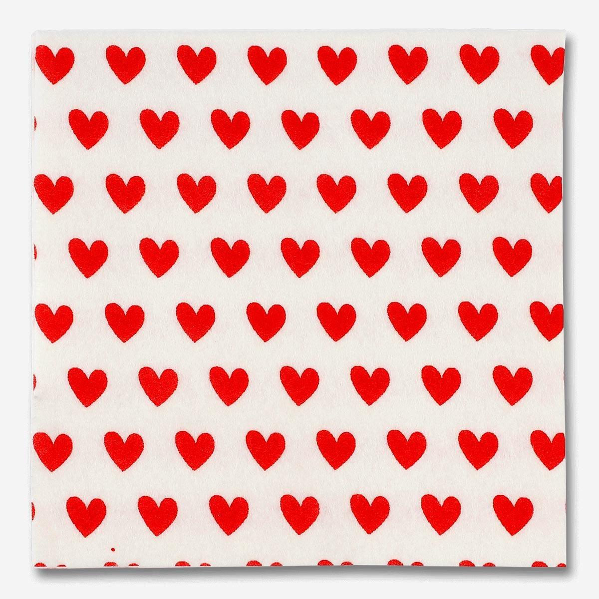 Multicolour Heart shaped kitchen cloths