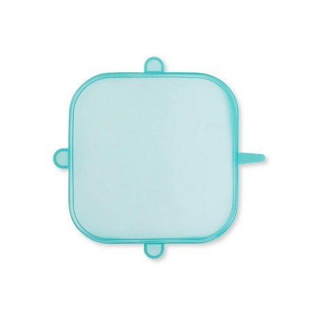 Blue reusable silicone lids food covers