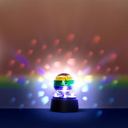 Multicolour rotating disco ball light