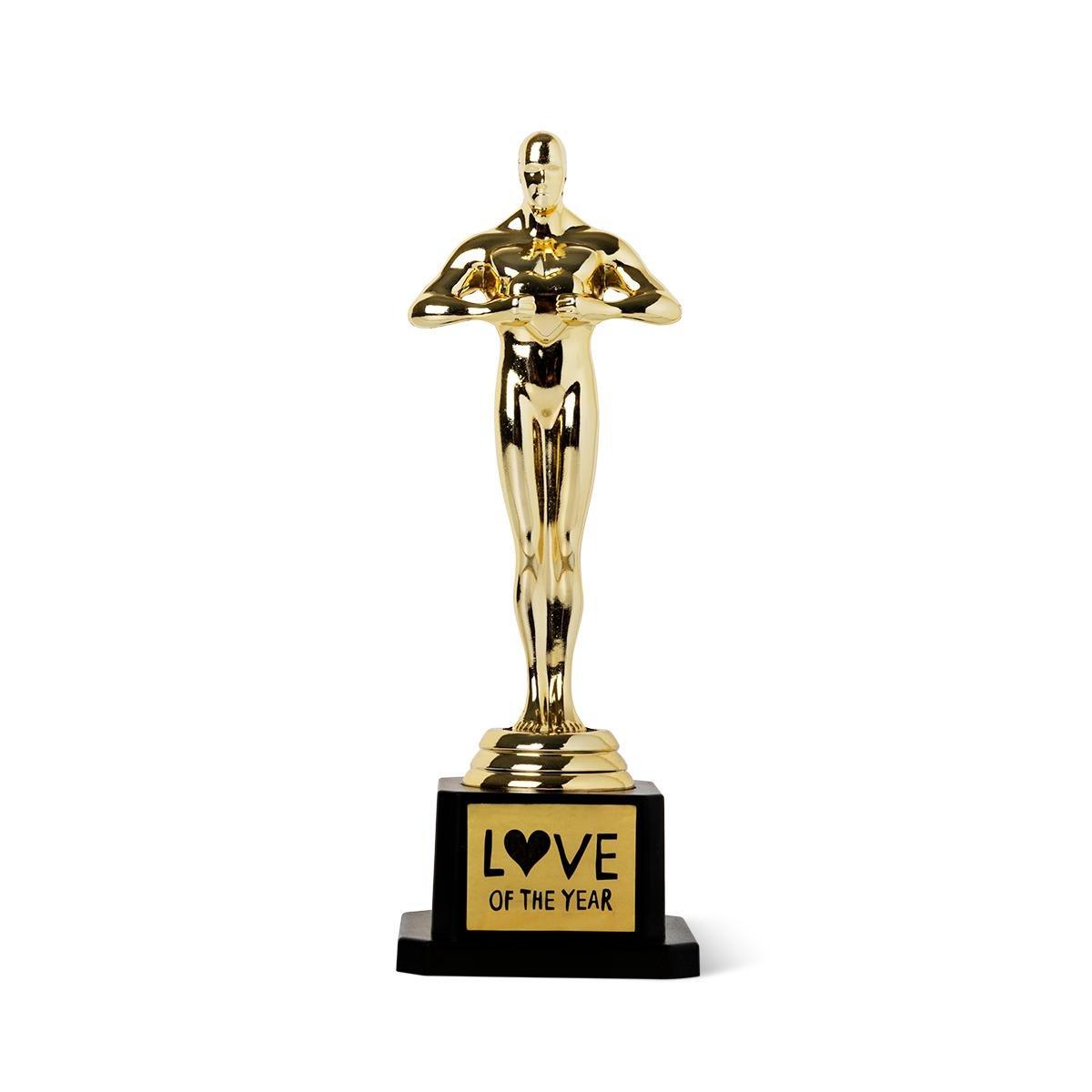 Gold plastic trophy