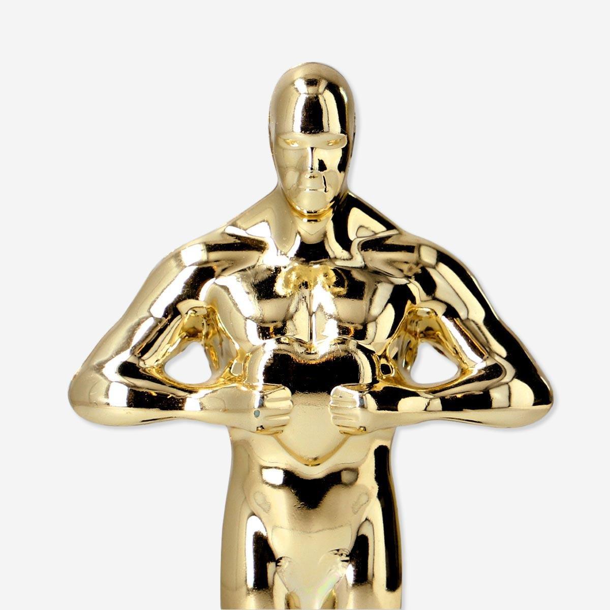 Gold plastic trophy