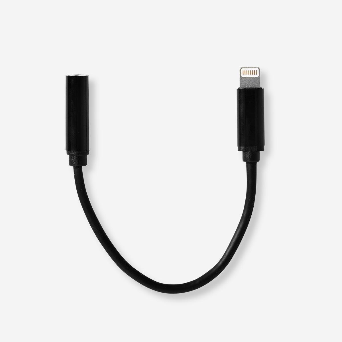 Black iPhone jack plug adaptor