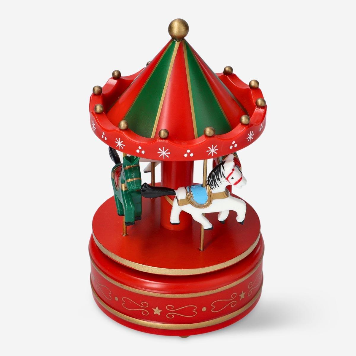 Red Musical Merry-Go-Round