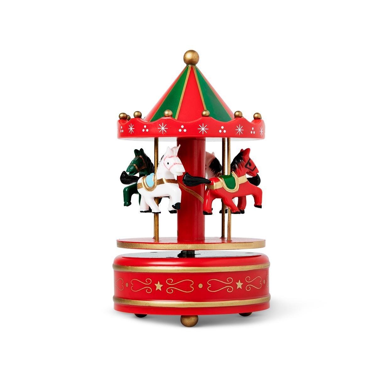 Red Musical Merry-Go-Round