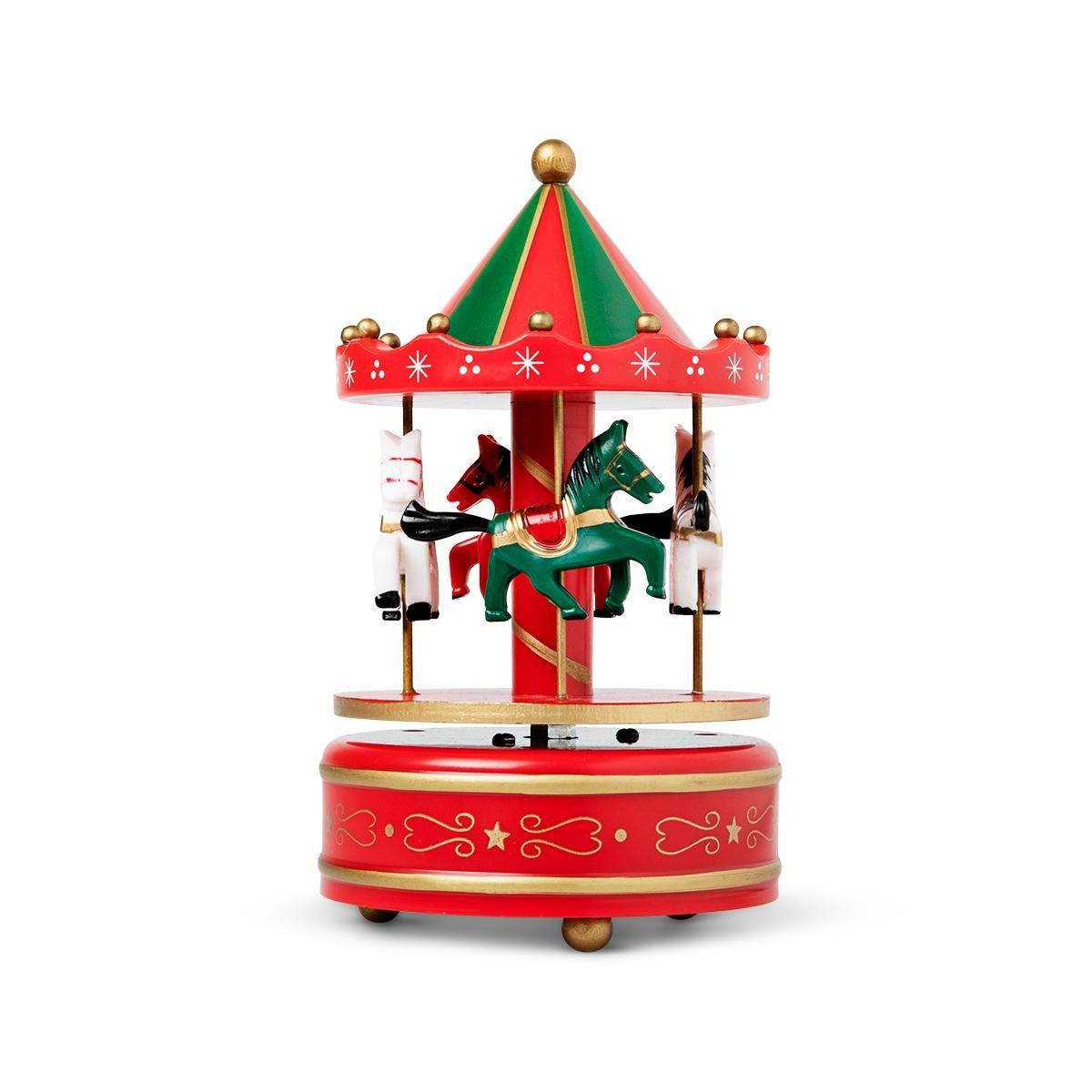 Red Musical Merry-Go-Round