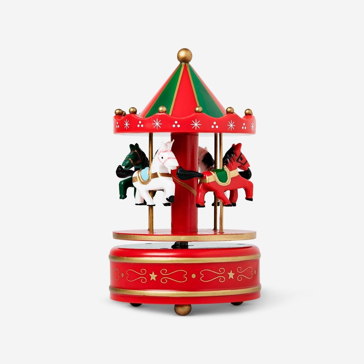 Red Musical Merry-Go-Round