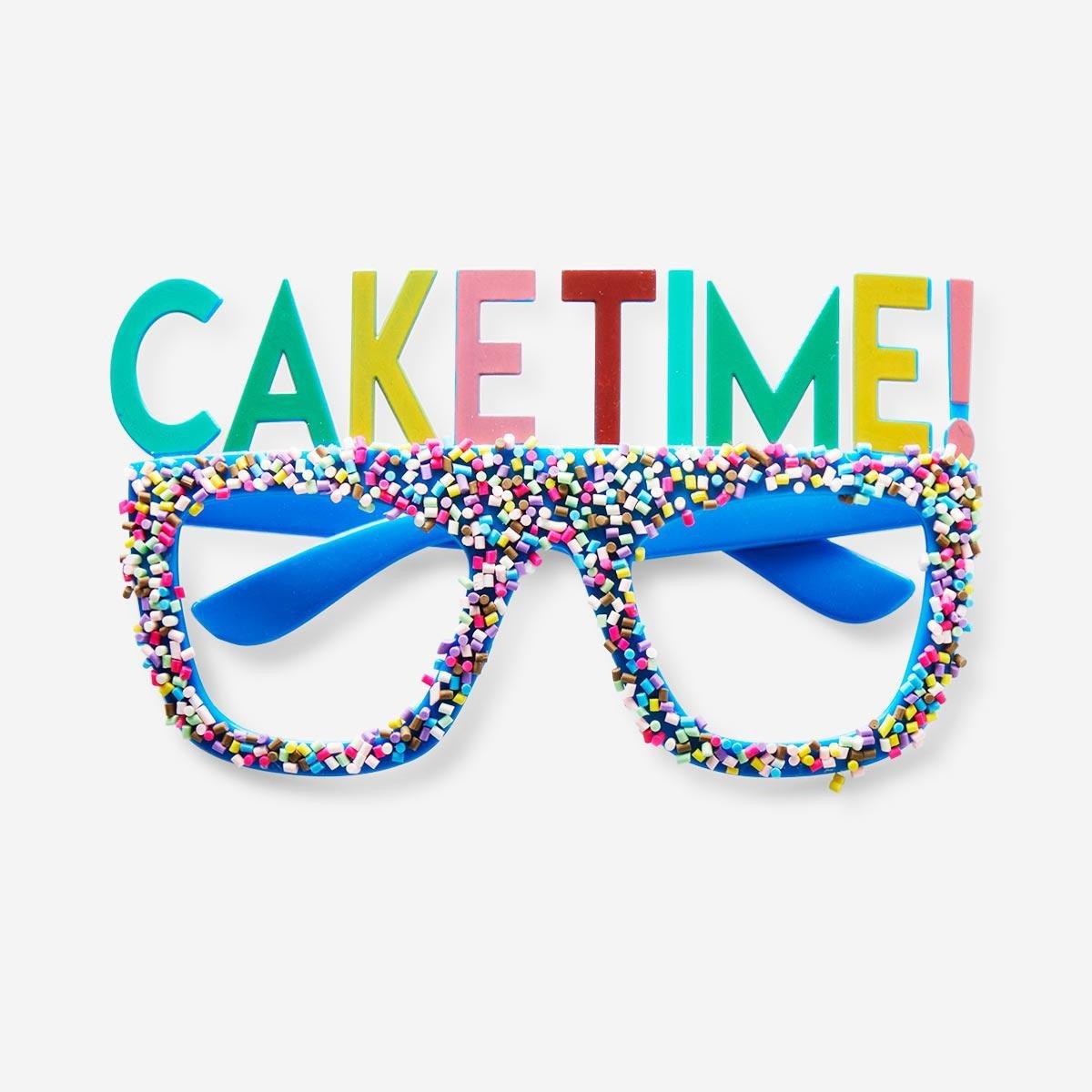 Caketime novelty glasses