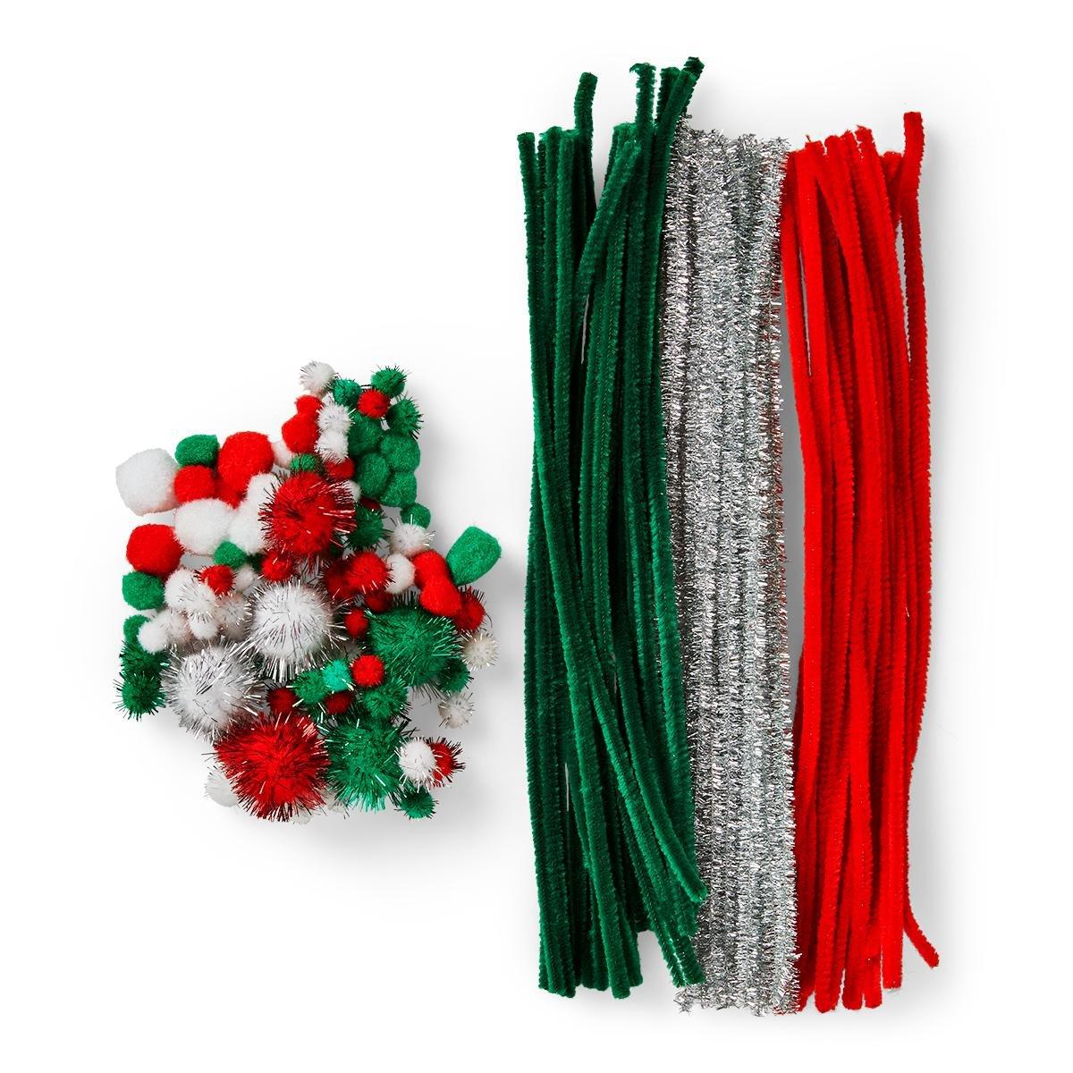 Multicolour Pom Poms And Pipe Cleaners Kit