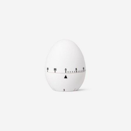 White egg shaped timer